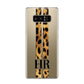 Initialled Leopard Print Stripes Samsung Galaxy S8 Case