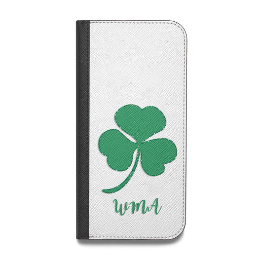 Initialled Shamrock Custom Vegan Leather Flip Samsung Case