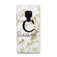 Initialled White Gold Marble with Name Huawei Mate 20 Phone Case