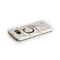 Initialled White Gold Marble with Name Samsung Galaxy Case Side Close Up