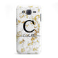 Initialled White Gold Marble with Name Samsung Galaxy J5 Case