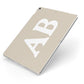Initials Apple iPad Case on Silver iPad Side View