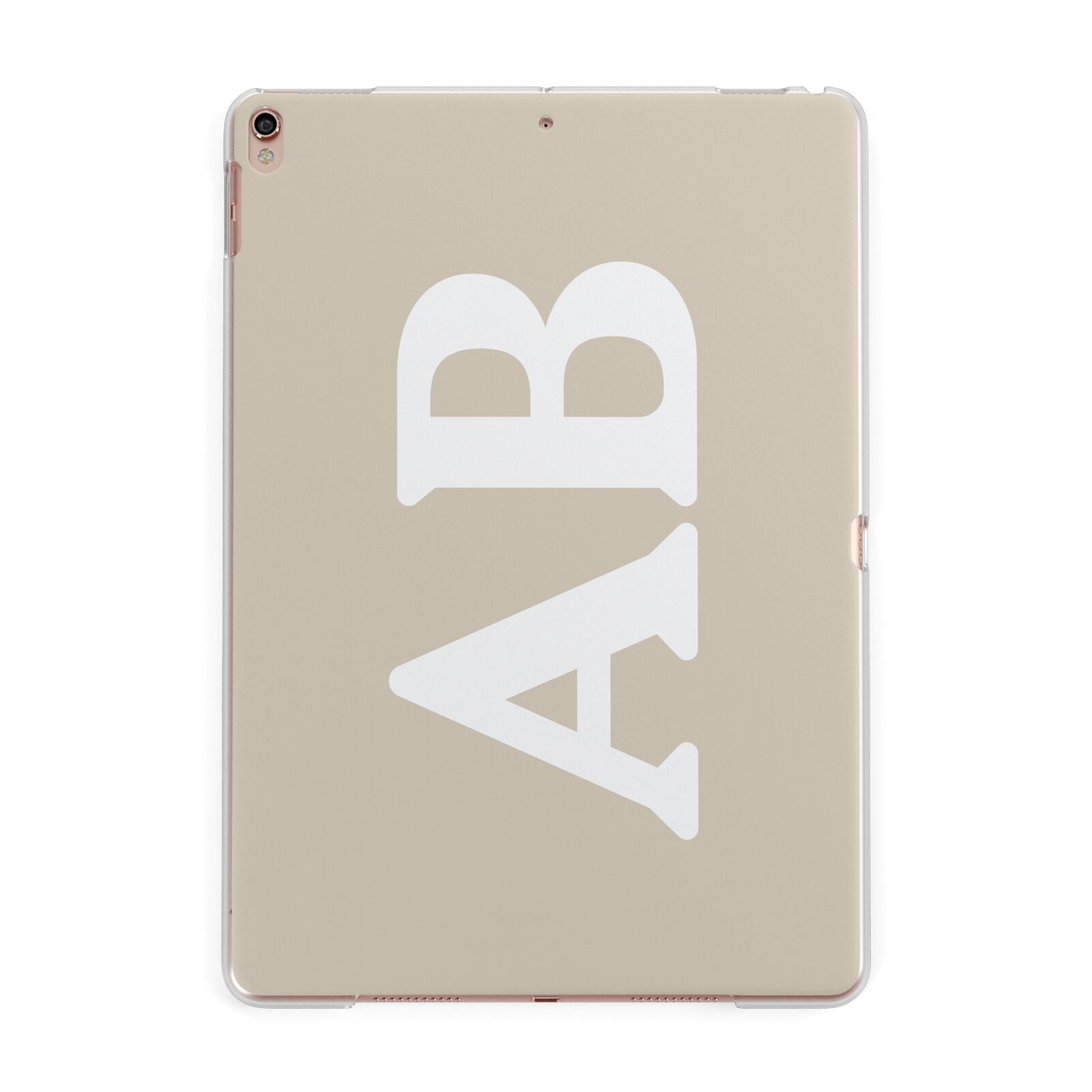 Initials Apple iPad Rose Gold Case