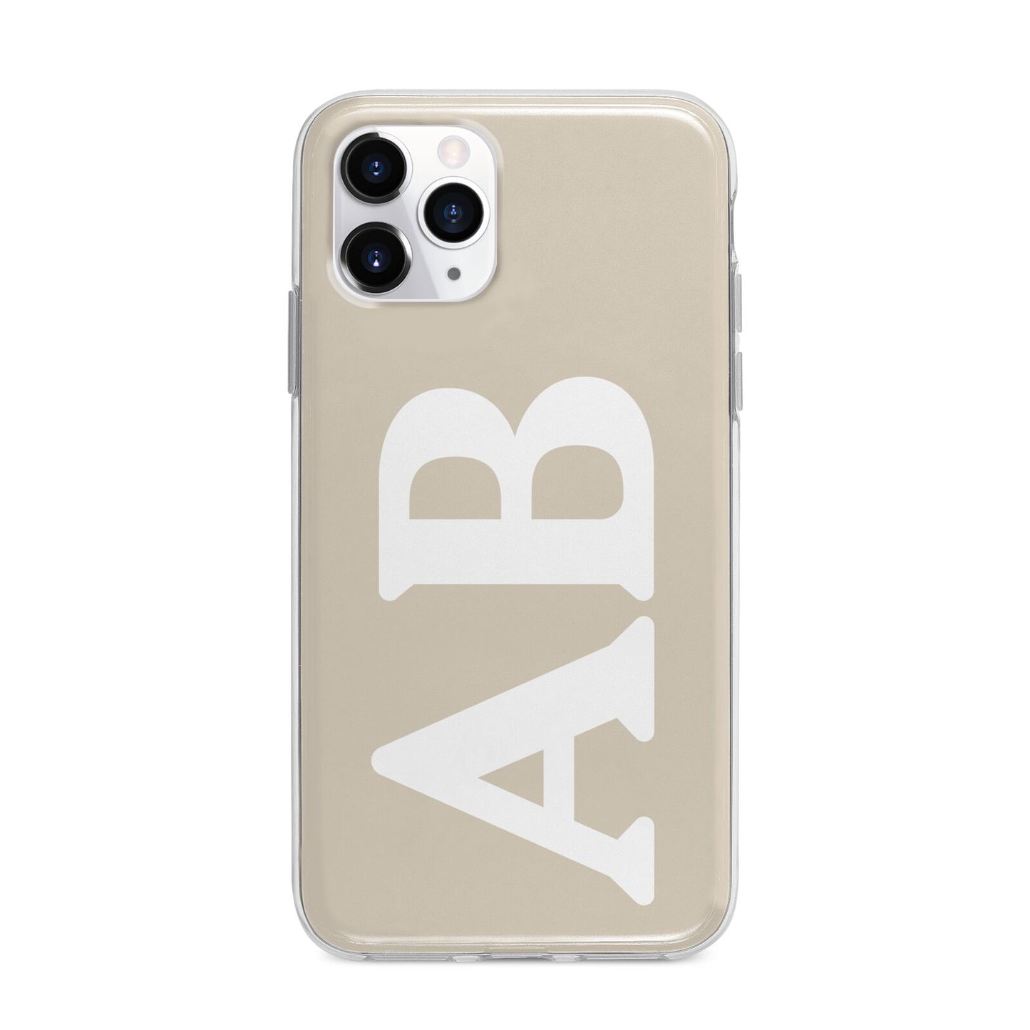Initials Apple iPhone 11 Pro in Silver with Bumper Case