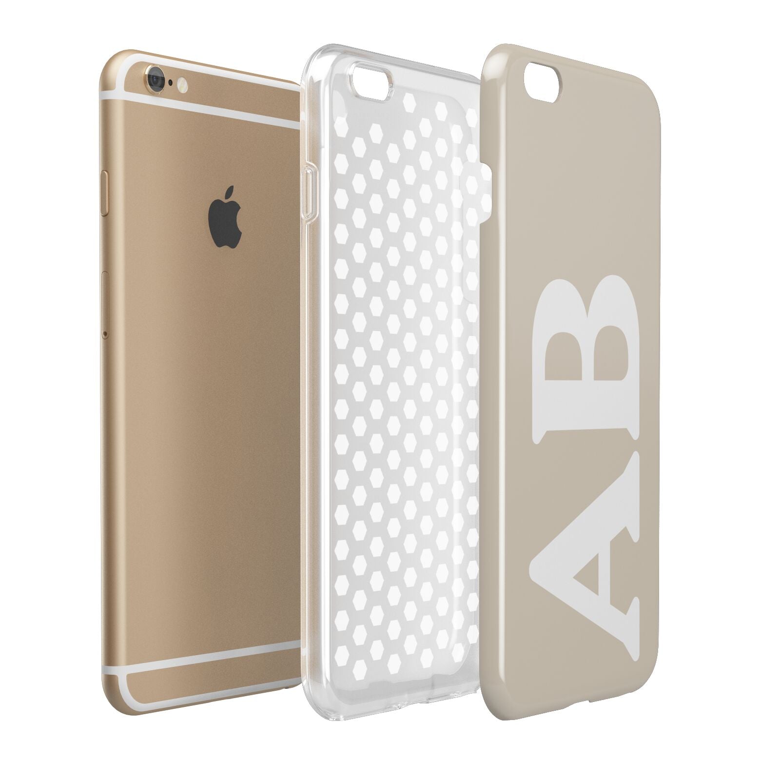 Initials Apple iPhone 6 Plus 3D Tough Case Expand Detail Image