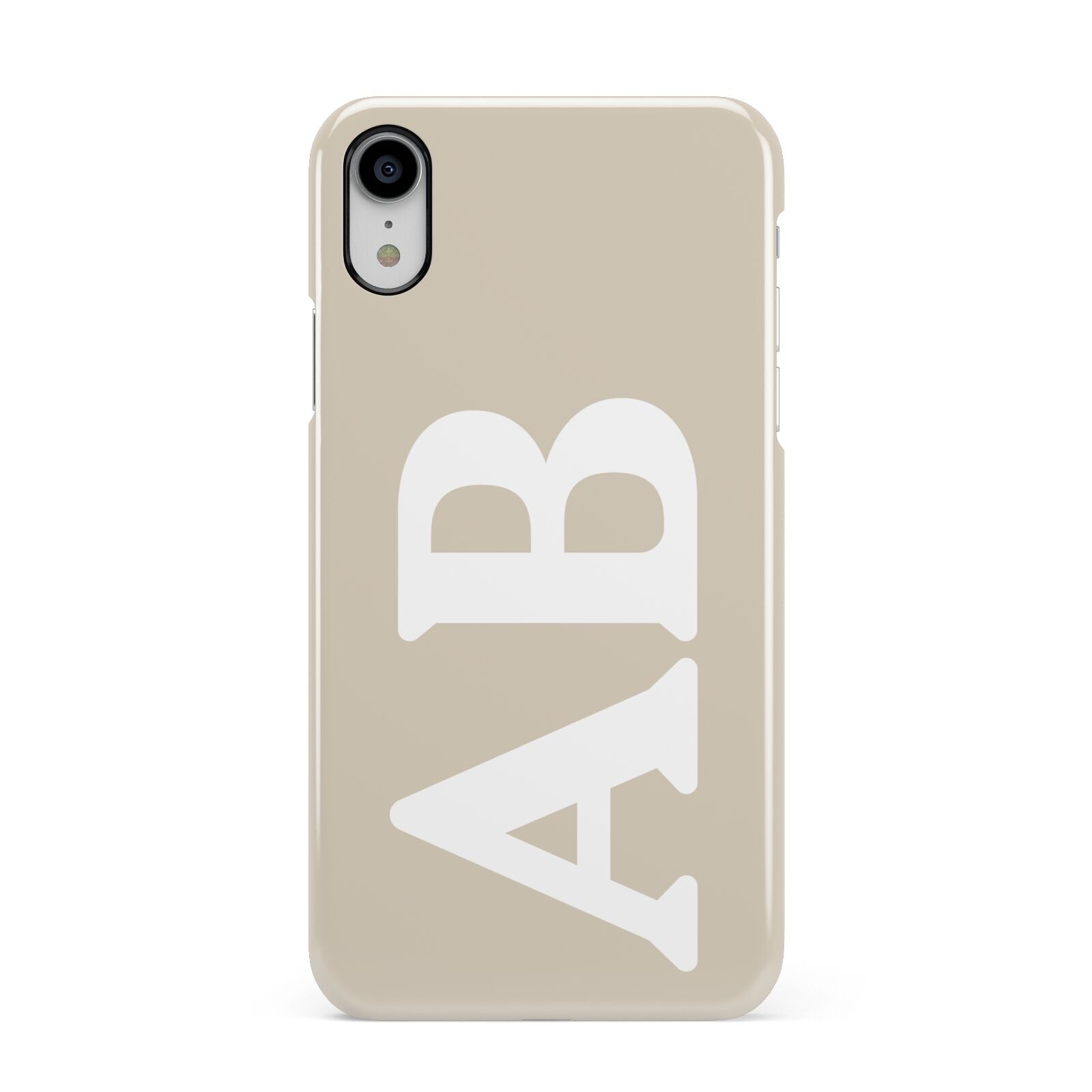 Initials Apple iPhone XR White 3D Snap Case