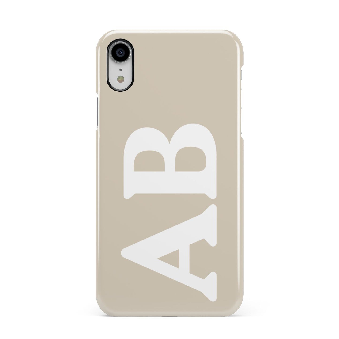 Initials Apple iPhone XR White 3D Snap Case