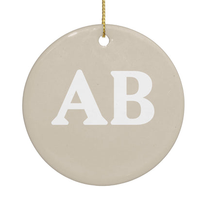 Initials Circle Decoration
