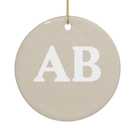 Initials Circle Decoration