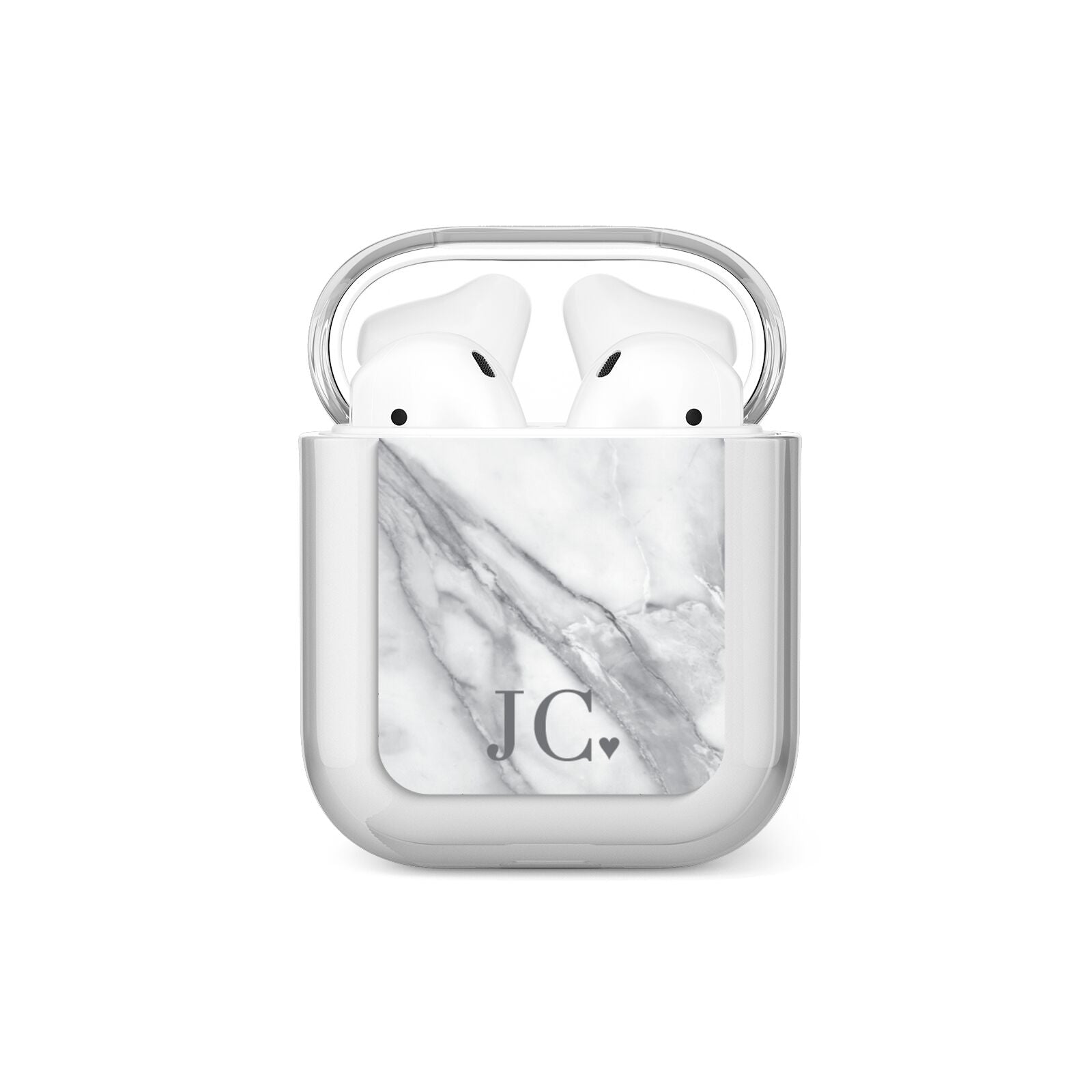 Initials Love Heart AirPods Case