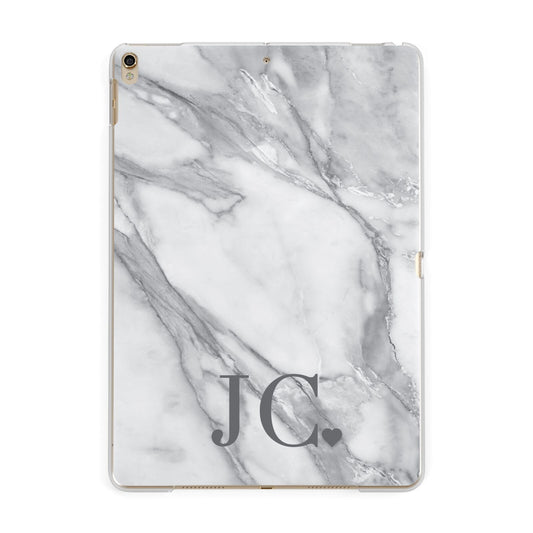 Initials Love Heart Apple iPad Gold Case