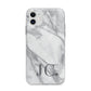 Initials Love Heart Apple iPhone 11 in White with Bumper Case