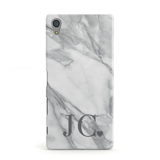 Initials Love Heart Sony Xperia Case