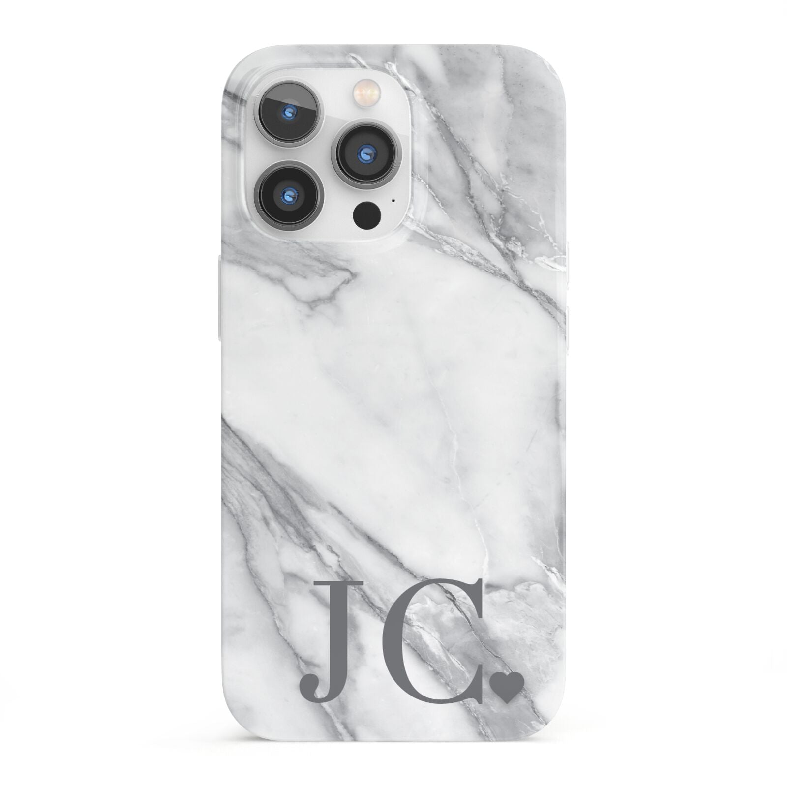 Initials Love Heart iPhone 13 Pro Full Wrap 3D Snap Case