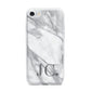 Initials Love Heart iPhone 7 Bumper Case on Silver iPhone