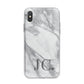 Initials Love Heart iPhone X Bumper Case on Silver iPhone Alternative Image 1