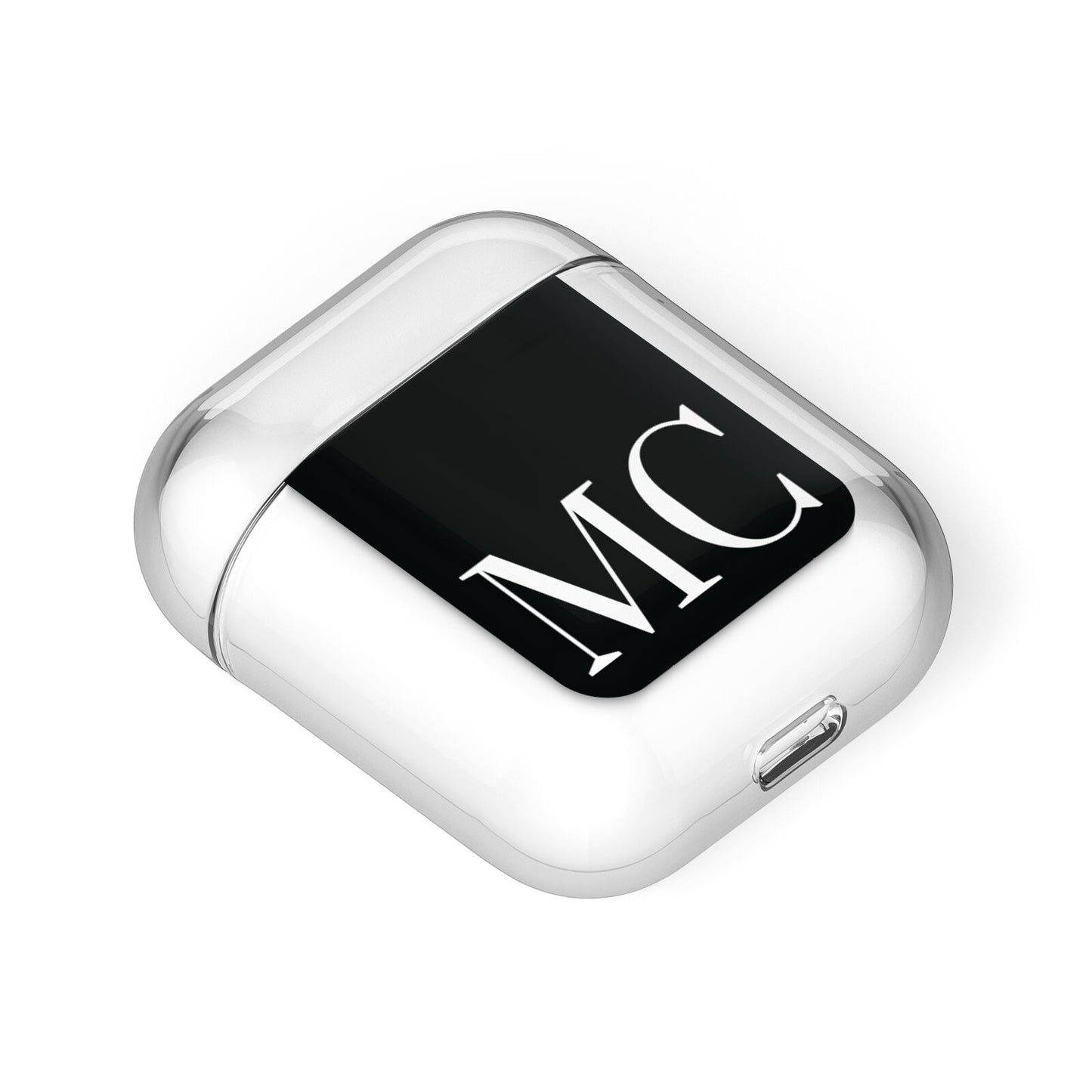 Initials Personalised 1 AirPods Case Laid Flat