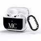 Initials Personalised 1 AirPods Pro Clear Case Side Image