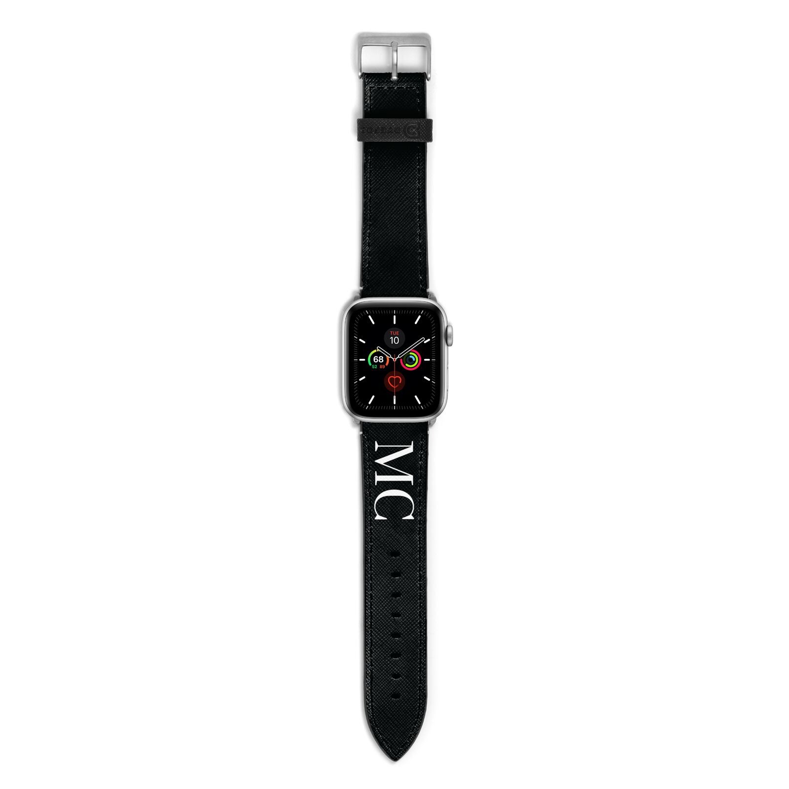 Initials Personalised 1 Apple Watch Strap with Silver Hardware