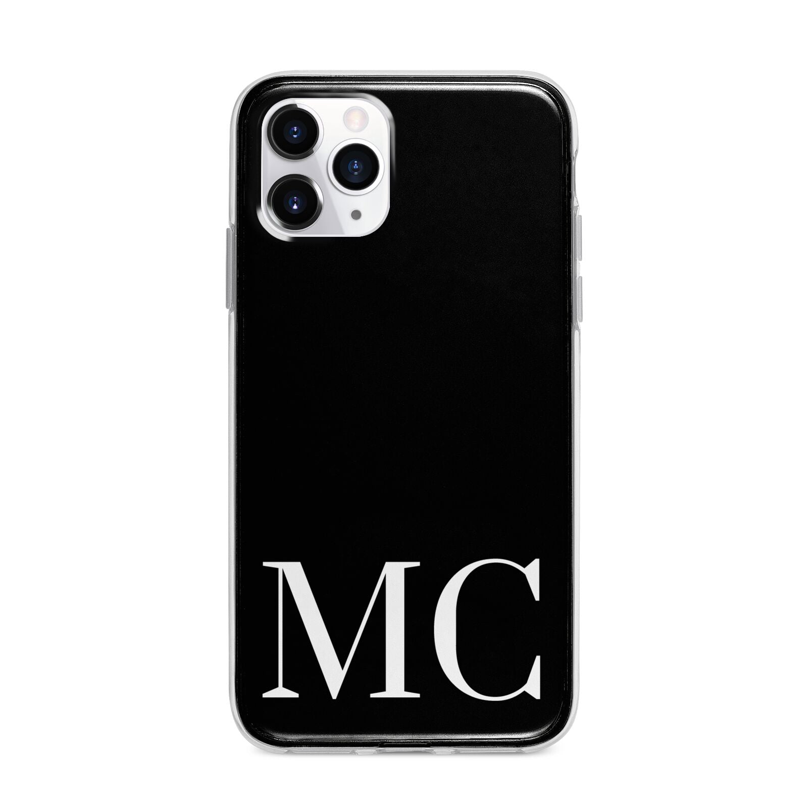 Initials Personalised 1 Apple iPhone 11 Pro Max in Silver with Bumper Case