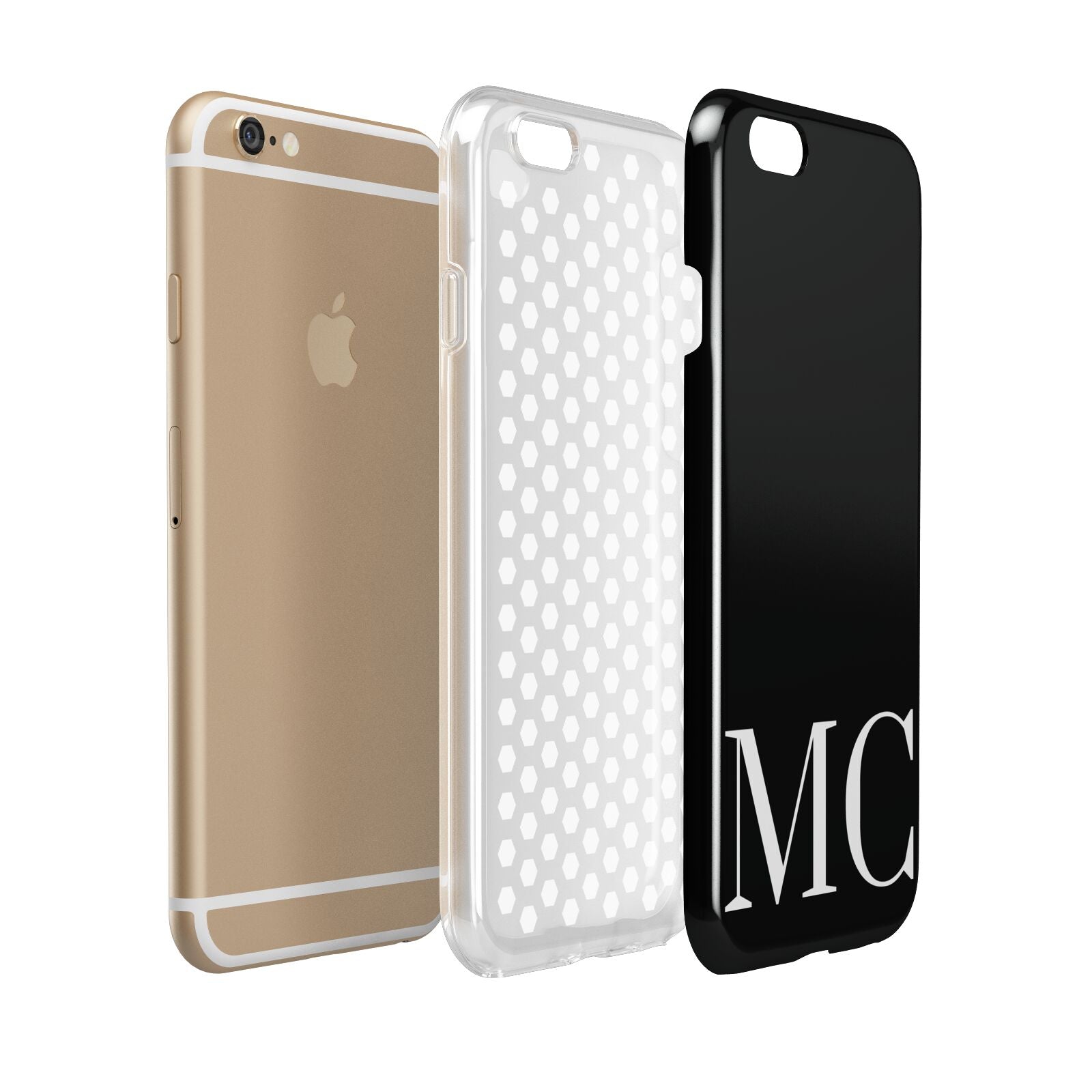 Initials Personalised 1 Apple iPhone 6 3D Tough Case Expanded view