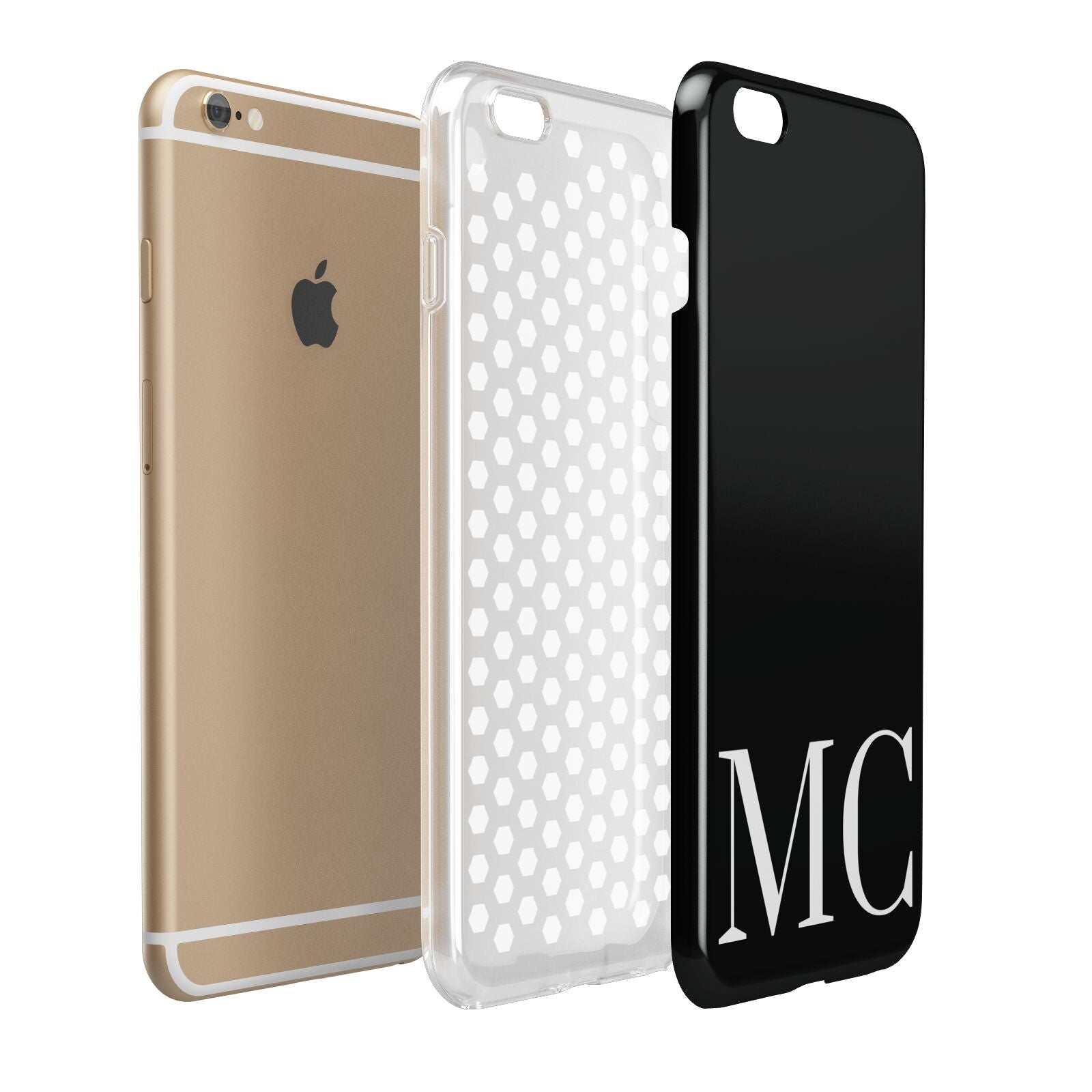 Initials Personalised 1 Apple iPhone 6 Plus 3D Tough Case Expand Detail Image