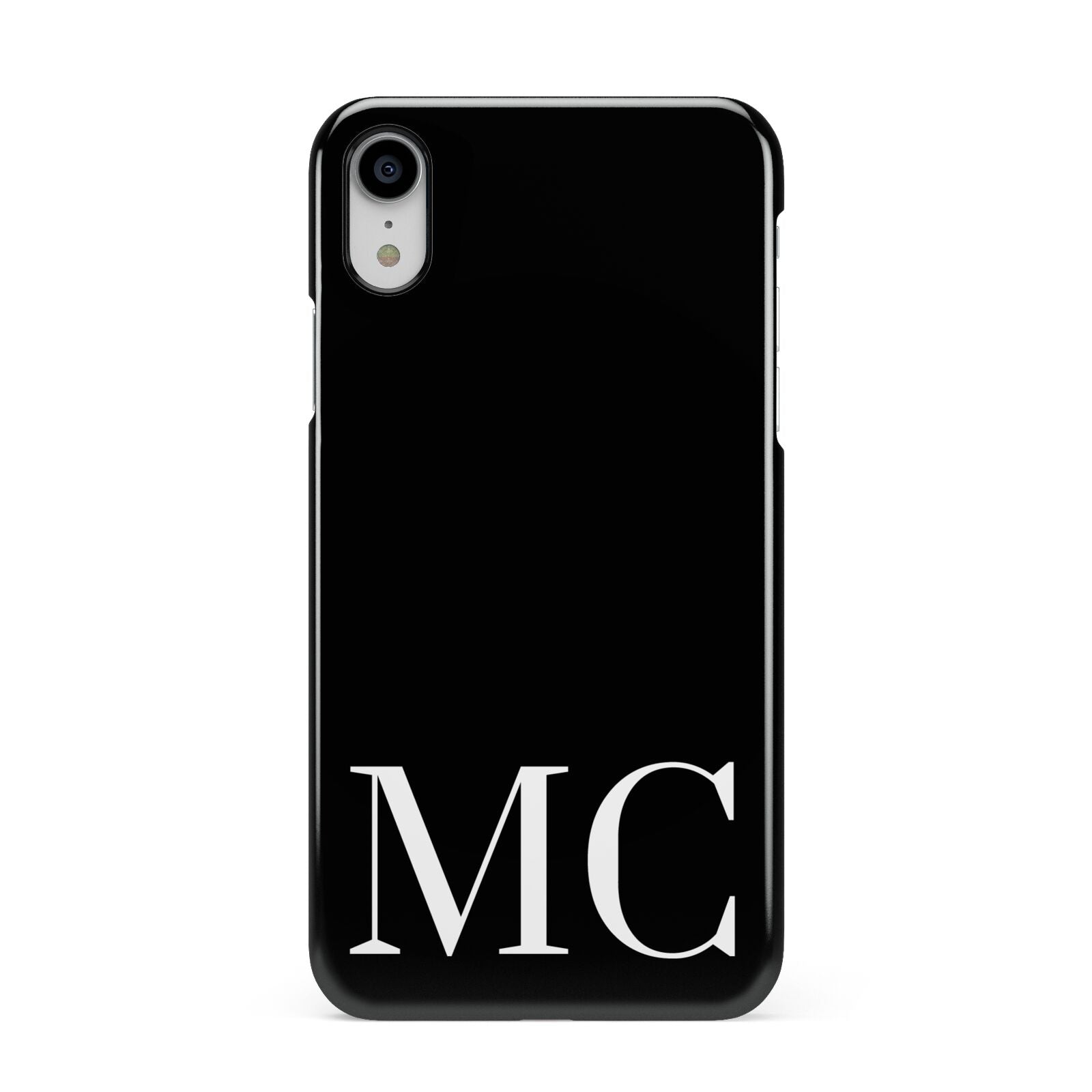 Initials Personalised 1 Apple iPhone XR White 3D Snap Case