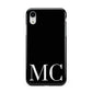 Initials Personalised 1 Apple iPhone XR White 3D Tough Case