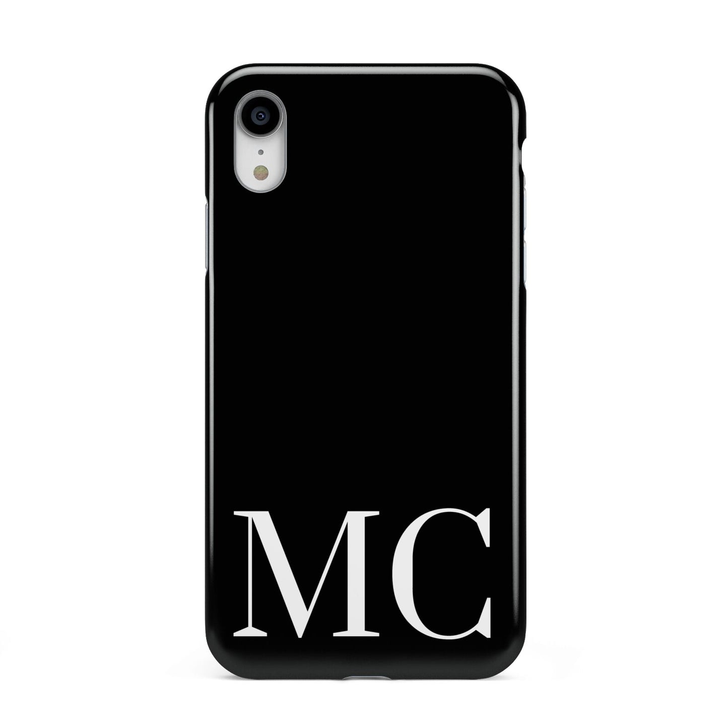 Initials Personalised 1 Apple iPhone XR White 3D Tough Case