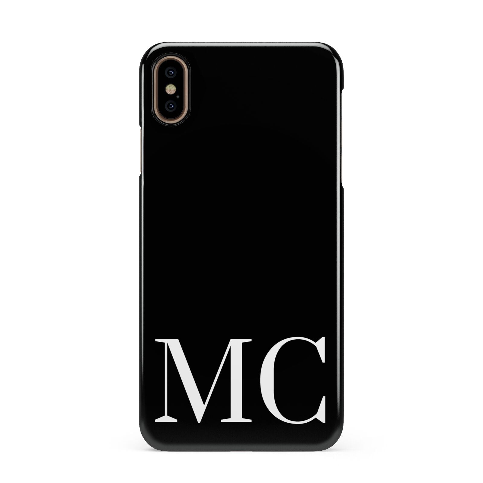 Initials Personalised 1 Apple iPhone Xs Max 3D Snap Case