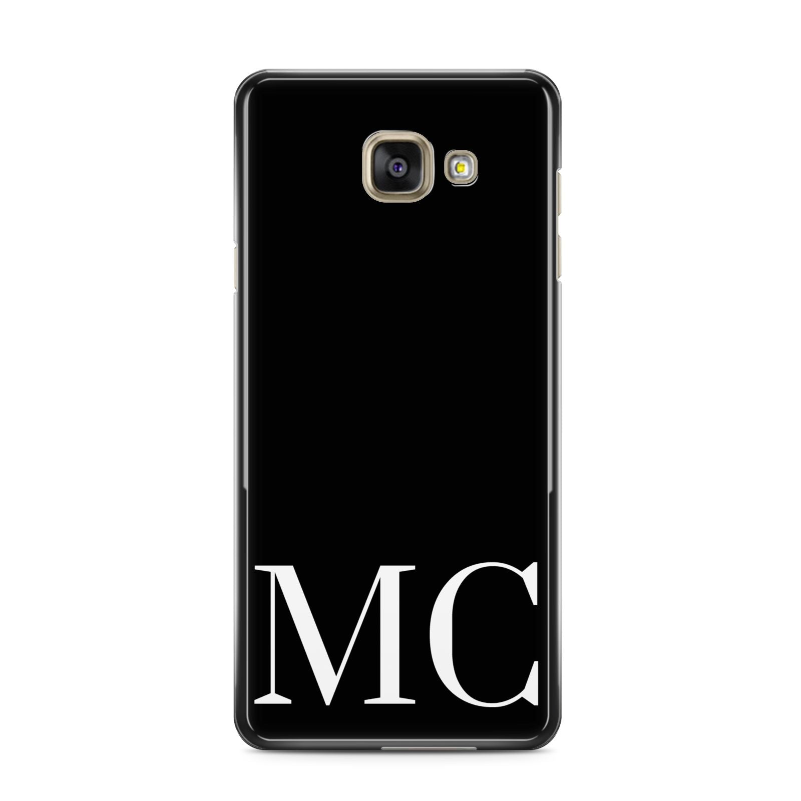 Initials Personalised 1 Samsung Galaxy A3 2016 Case on gold phone