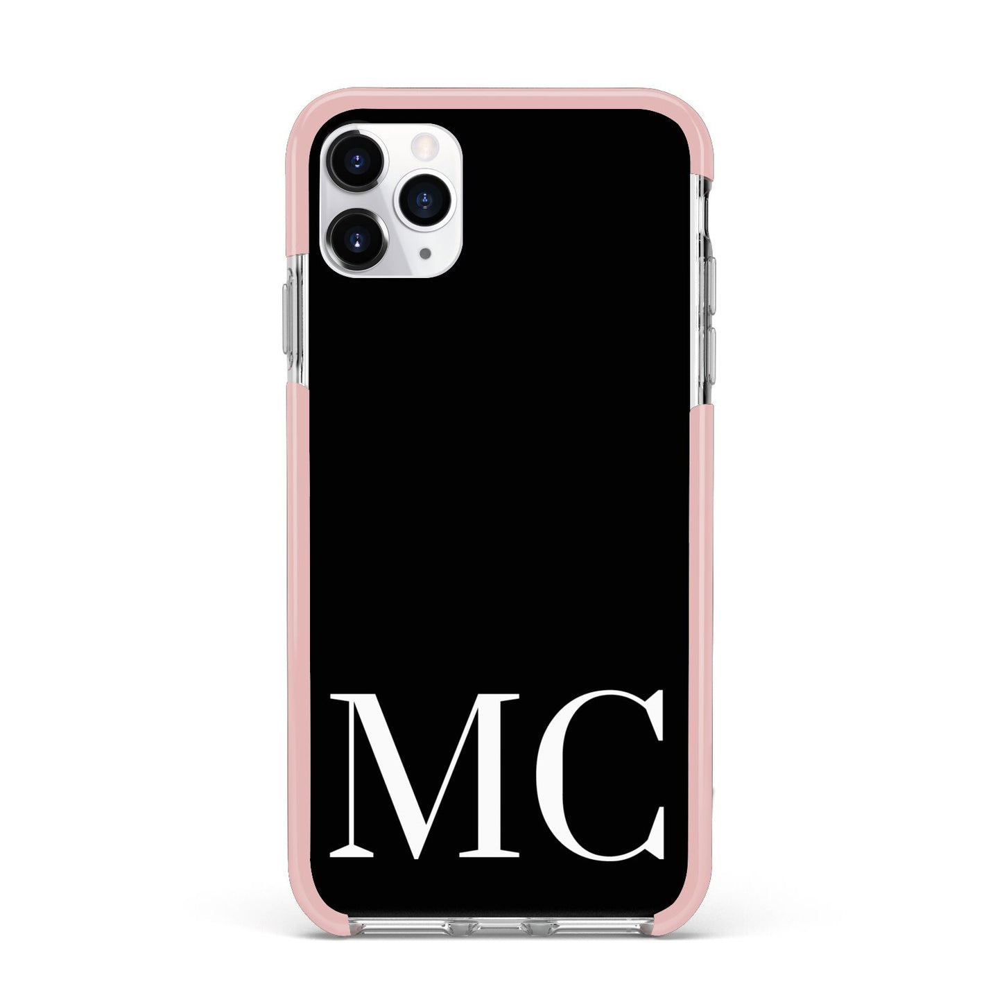 Initials Personalised 1 iPhone 11 Pro Max Impact Pink Edge Case