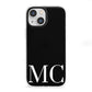 Initials Personalised 1 iPhone 13 Mini Clear Bumper Case