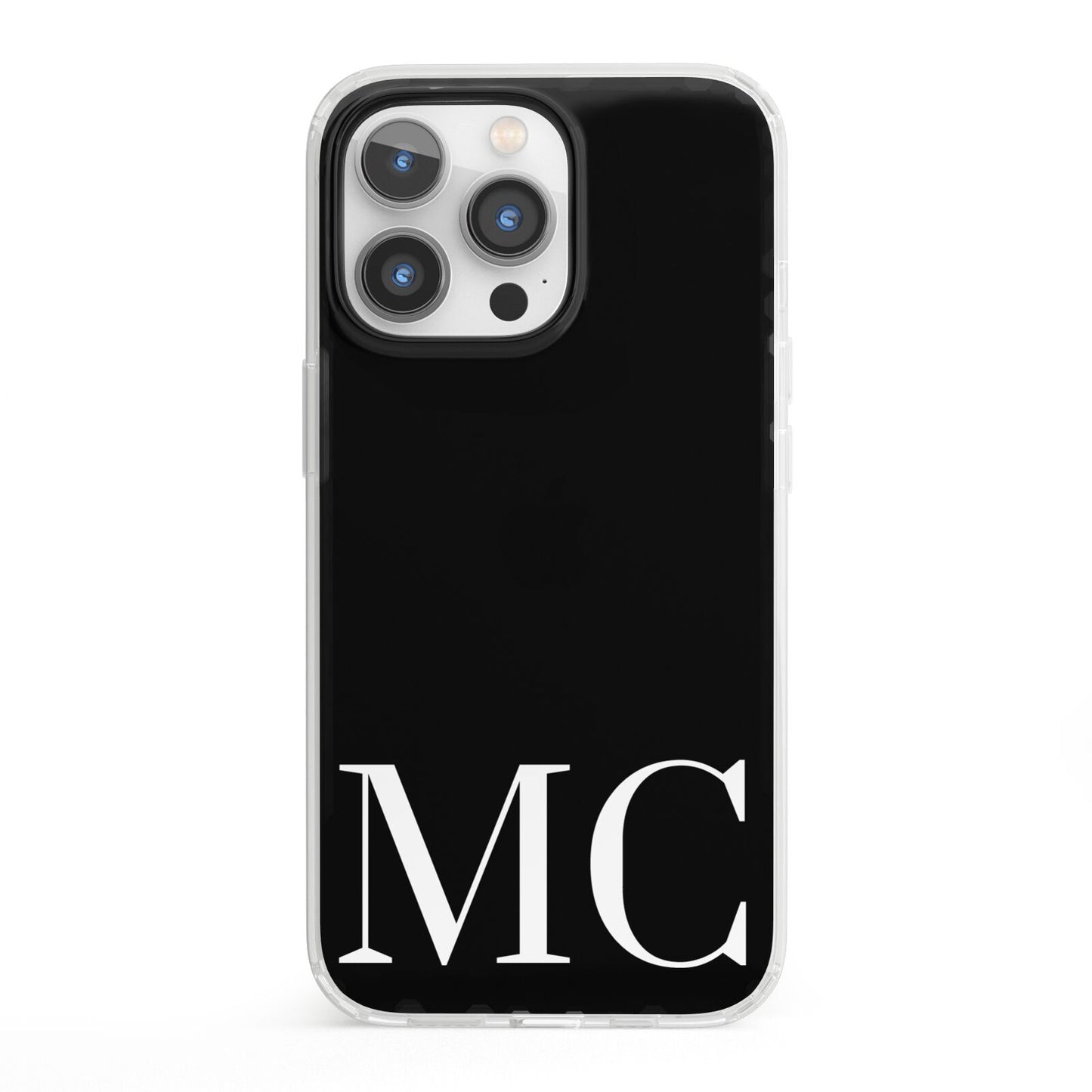 Initials Personalised 1 iPhone 13 Pro Clear Bumper Case
