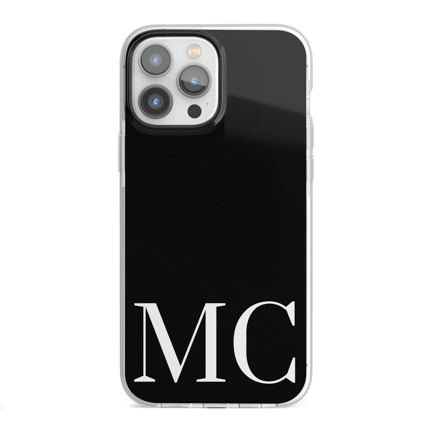Initials Personalised 1 iPhone 13 Pro Max TPU Impact Case with White Edges