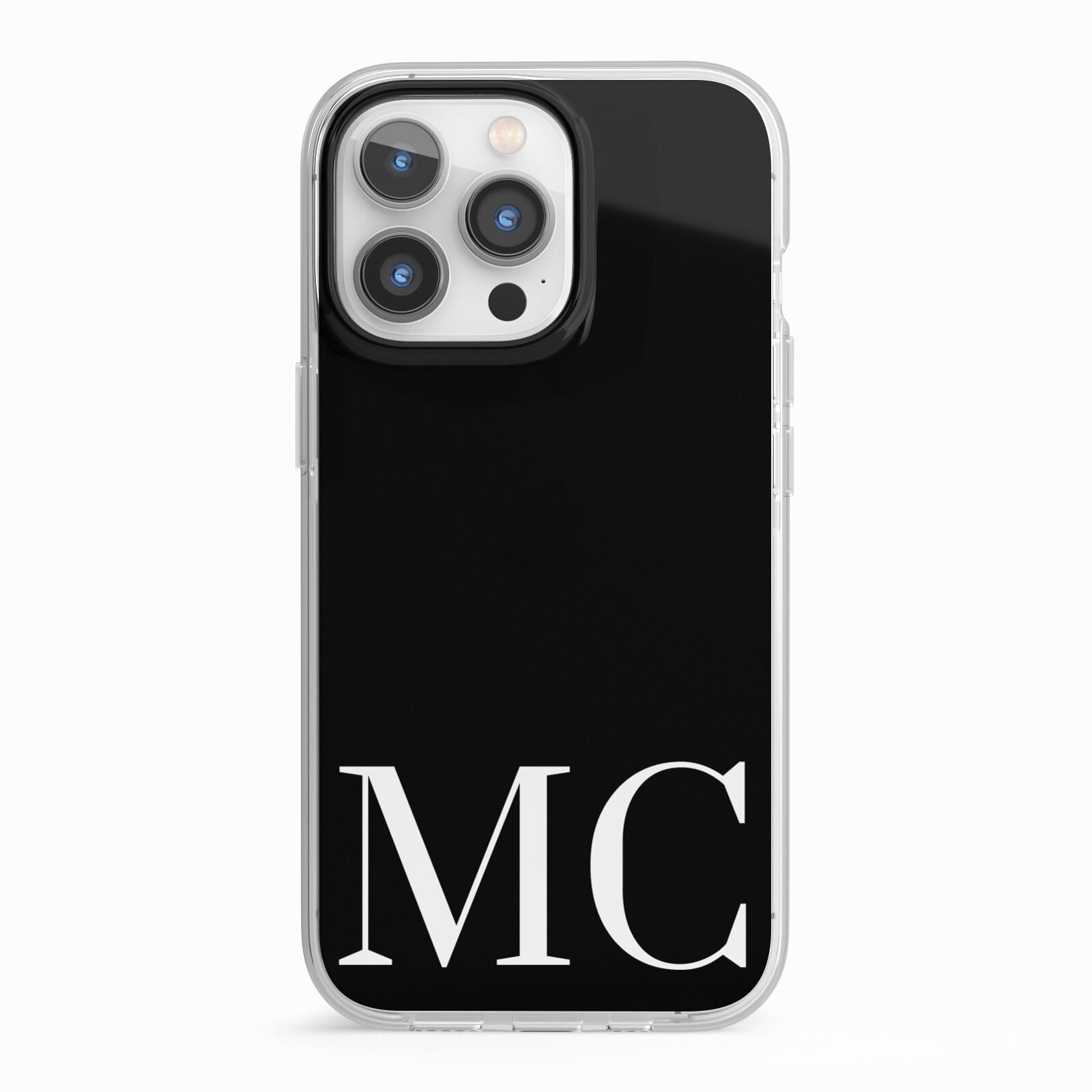 Initials Personalised 1 iPhone 13 Pro TPU Impact Case with White Edges