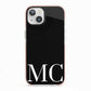 Initials Personalised 1 iPhone 13 TPU Impact Case with Pink Edges