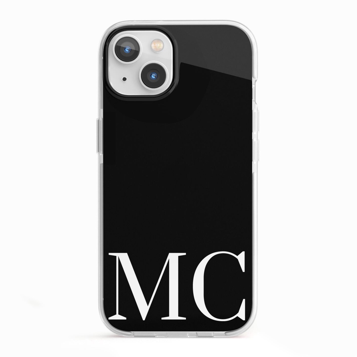 Initials Personalised 1 iPhone 13 TPU Impact Case with White Edges