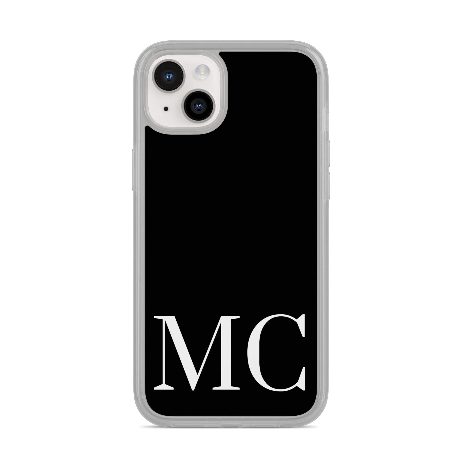 Initials Personalised 1 iPhone 14 Plus Clear Tough Case Starlight