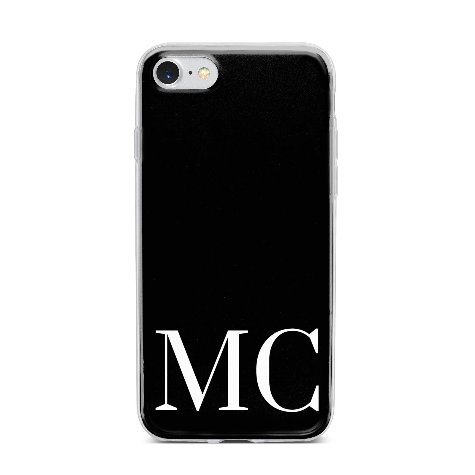 Initials Personalised 1 iPhone 7 Bumper Case on Silver iPhone