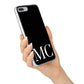 Initials Personalised 1 iPhone 7 Plus Bumper Case on Silver iPhone Alternative Image