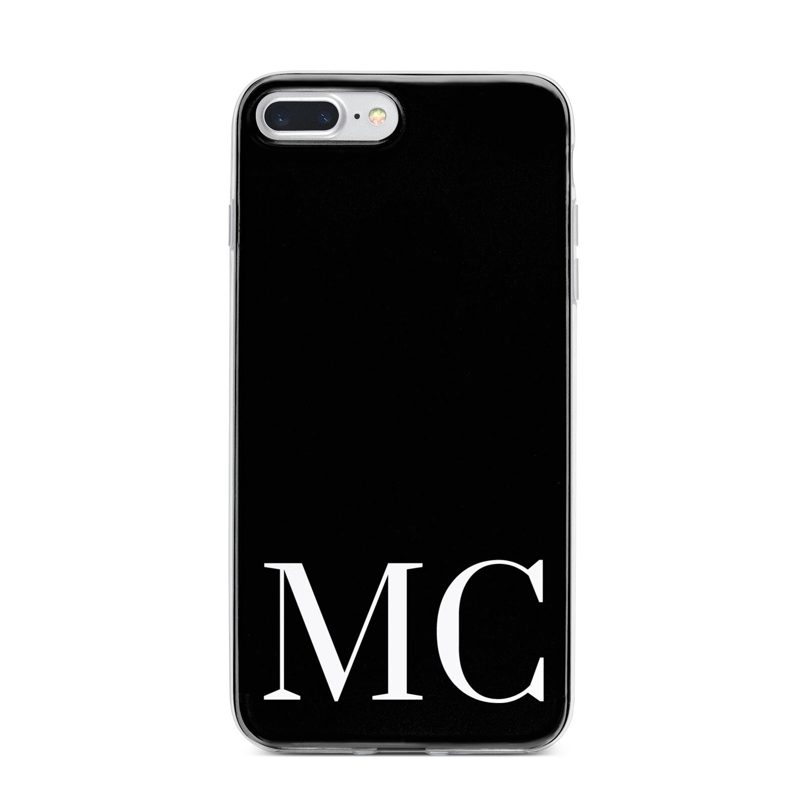 Initials Personalised 1 iPhone 7 Plus Bumper Case on Silver iPhone
