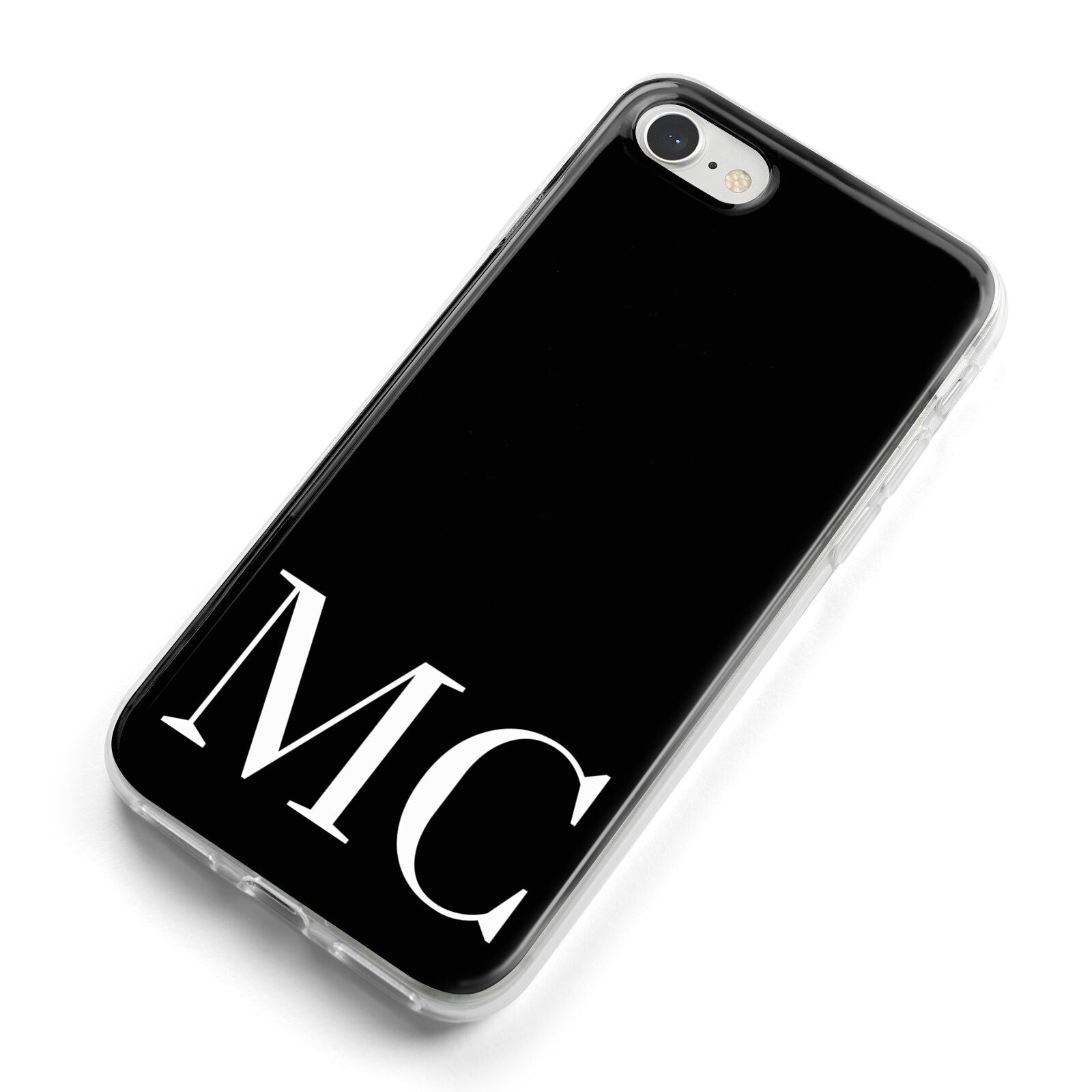 Initials Personalised 1 iPhone 8 Bumper Case on Silver iPhone Alternative Image