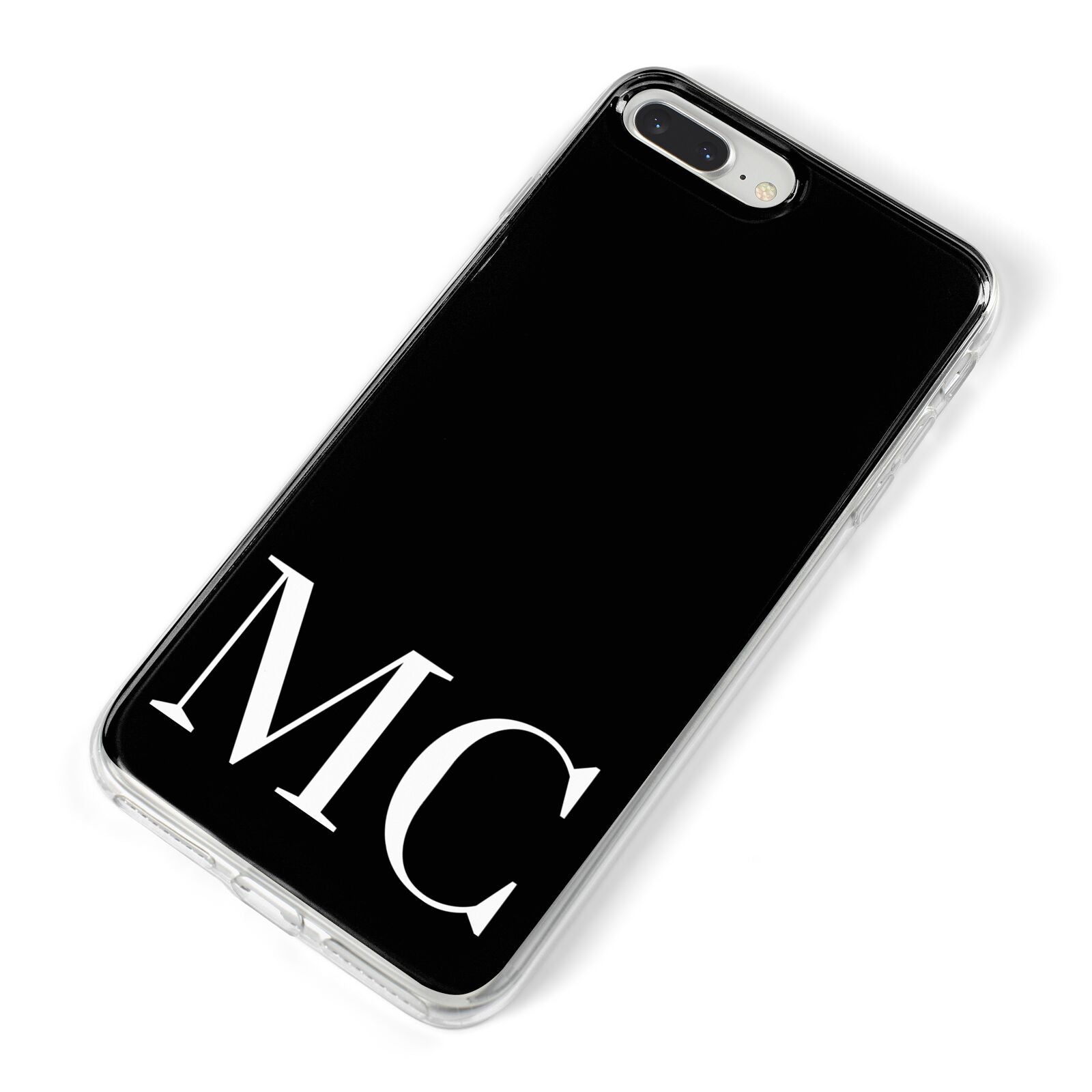 Initials Personalised 1 iPhone 8 Plus Bumper Case on Silver iPhone Alternative Image