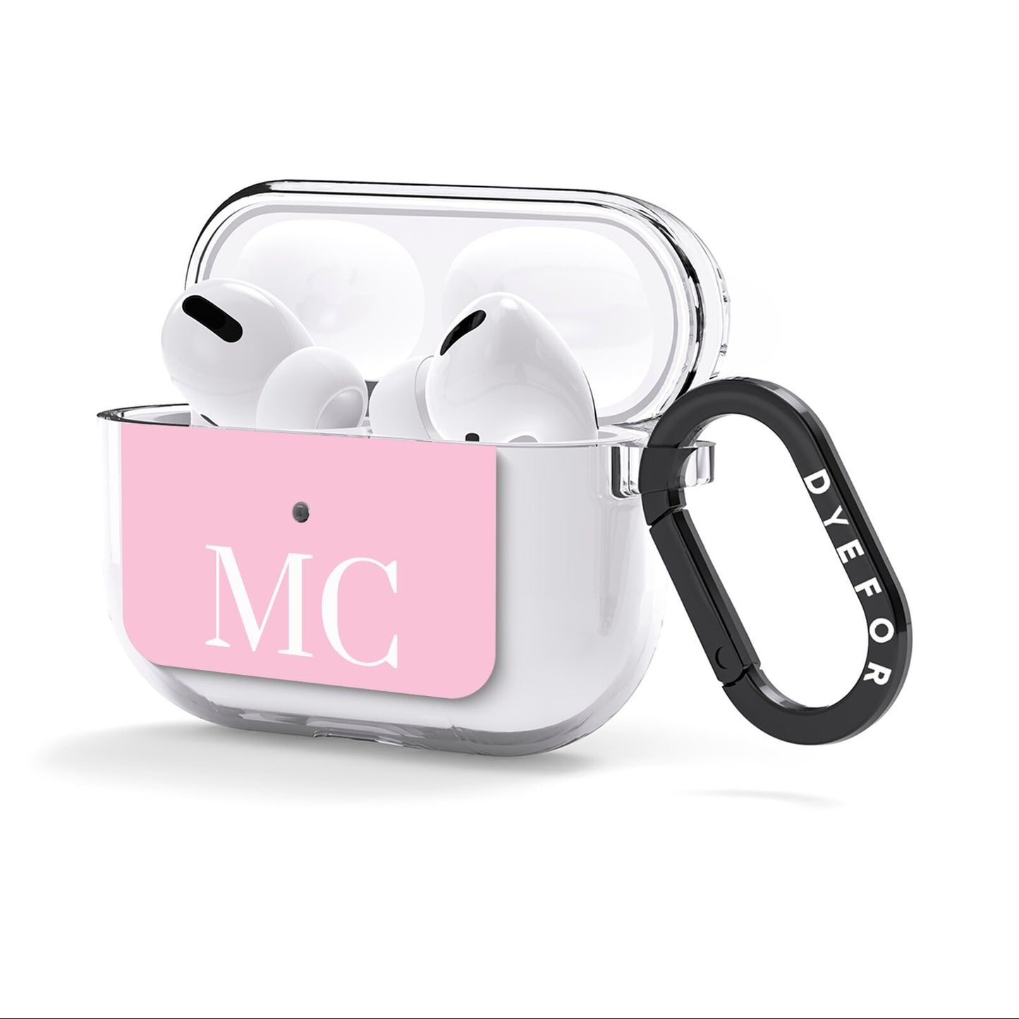Initials Personalised 2 AirPods Clear Case 3rd Gen Side Image