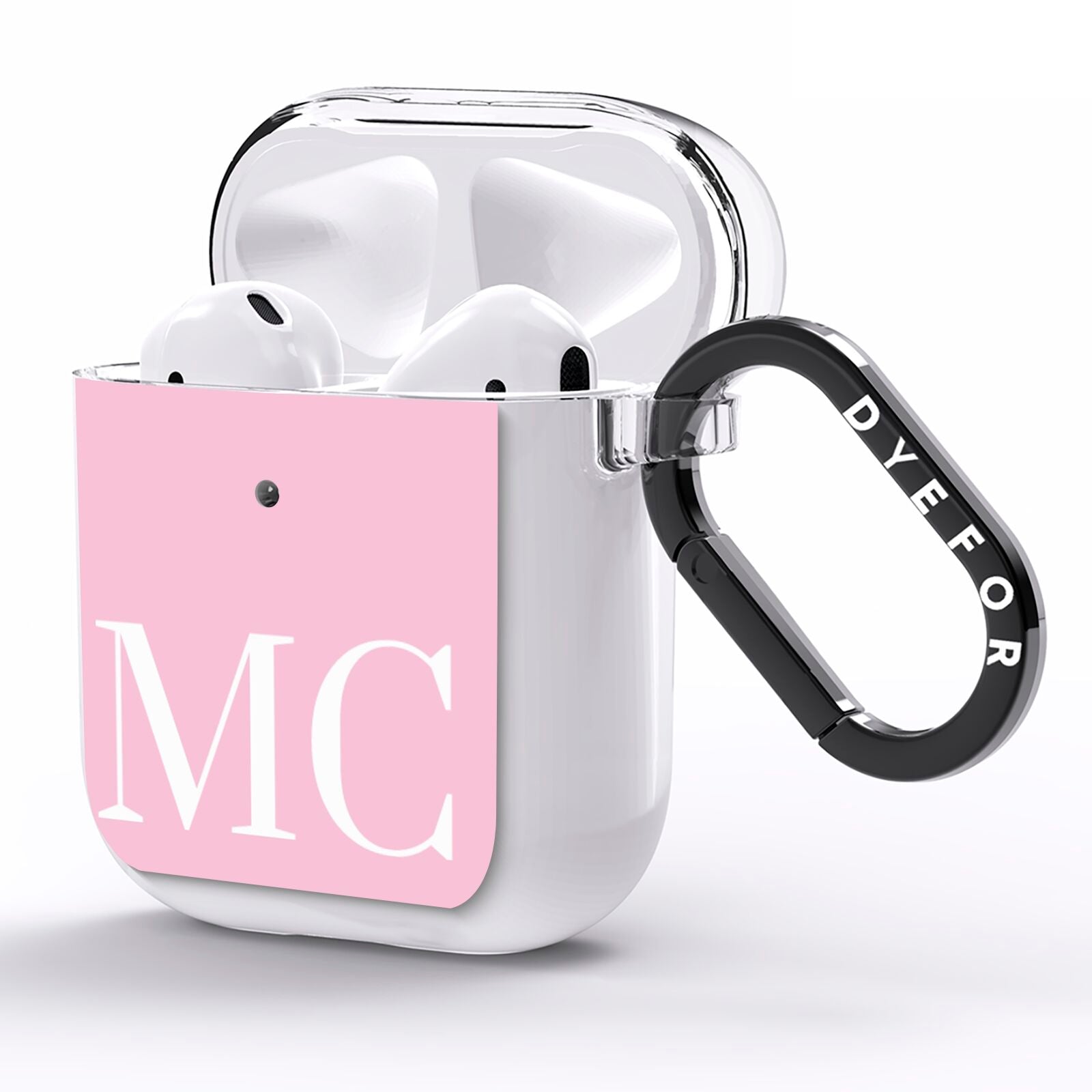 Initials Personalised 2 AirPods Clear Case Side Image