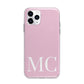 Initials Personalised 2 Apple iPhone 11 Pro in Silver with Bumper Case