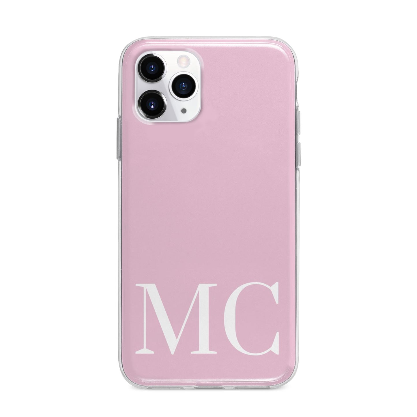 Initials Personalised 2 Apple iPhone 11 Pro in Silver with Bumper Case