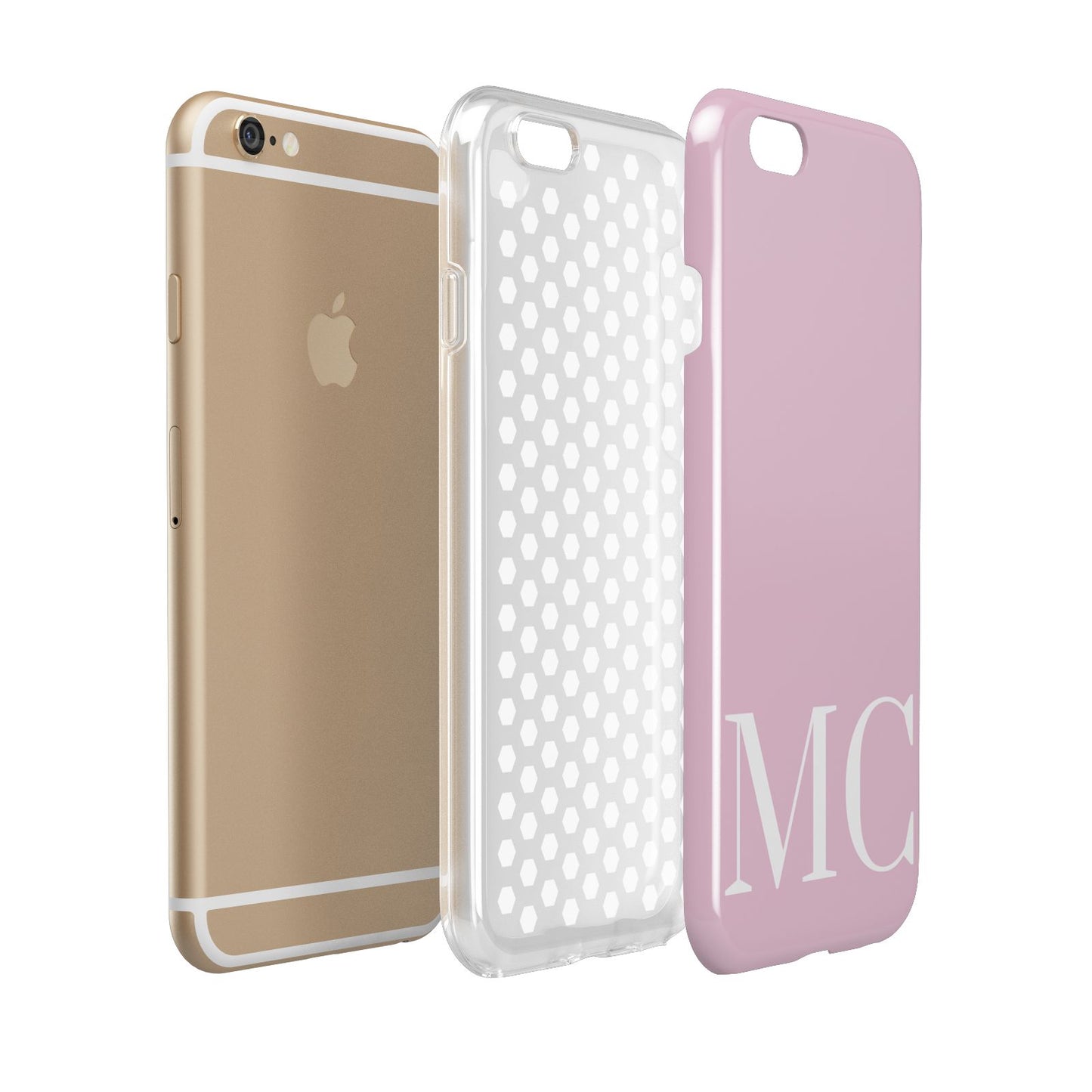 Initials Personalised 2 Apple iPhone 6 3D Tough Case Expanded view