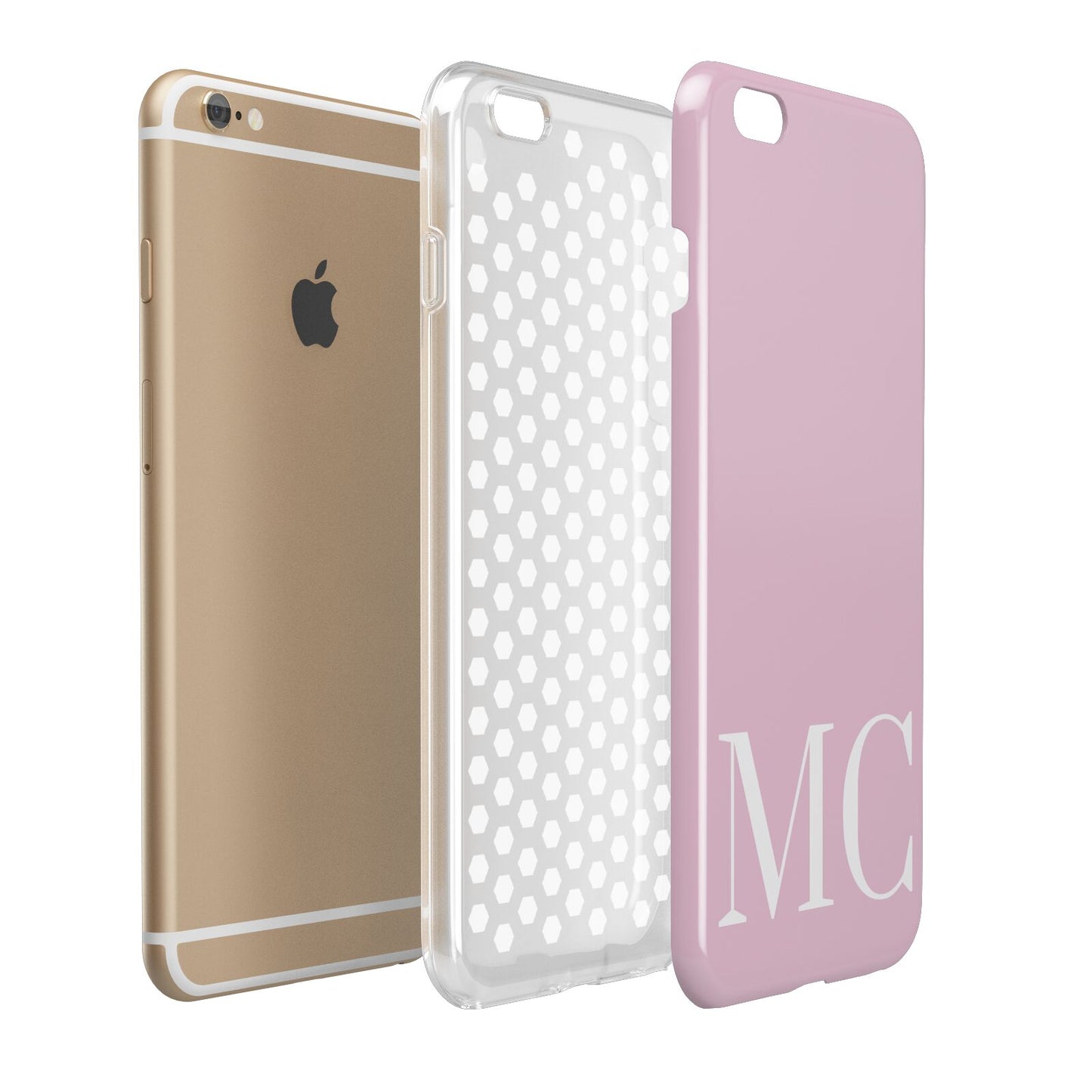 Initials Personalised 2 Apple iPhone 6 Plus 3D Tough Case Expand Detail Image